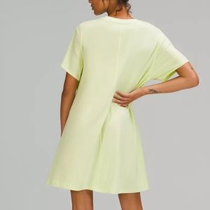 🆕 Lululemon All Yours Tee Dress • Crispin Green 6
